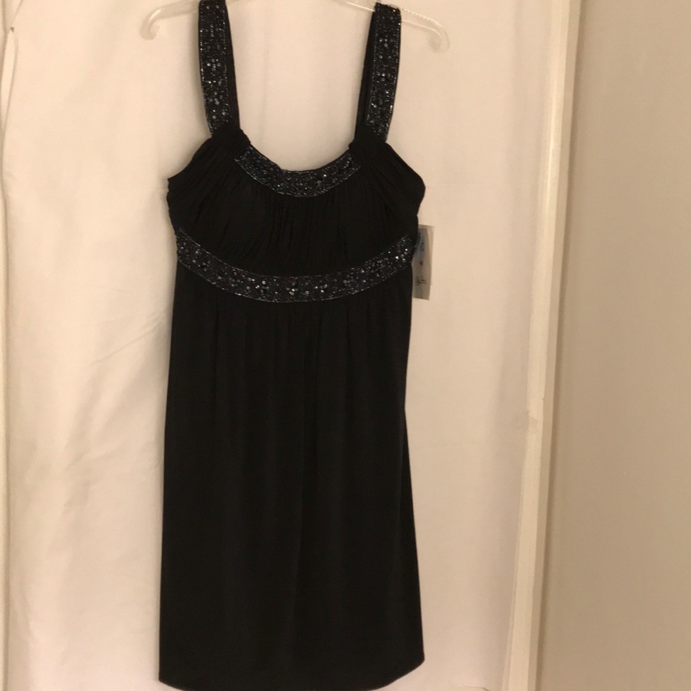 OC by Oleg Cassini Elegant Cocktail Black Dress